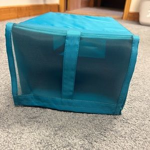 Shoe boxes! Mesh to see what’s in there helps organizing your closet